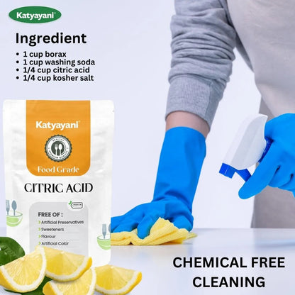 Citric Acid 454 gm (1 lb)-Food Grade Green Garden Vibes Grades