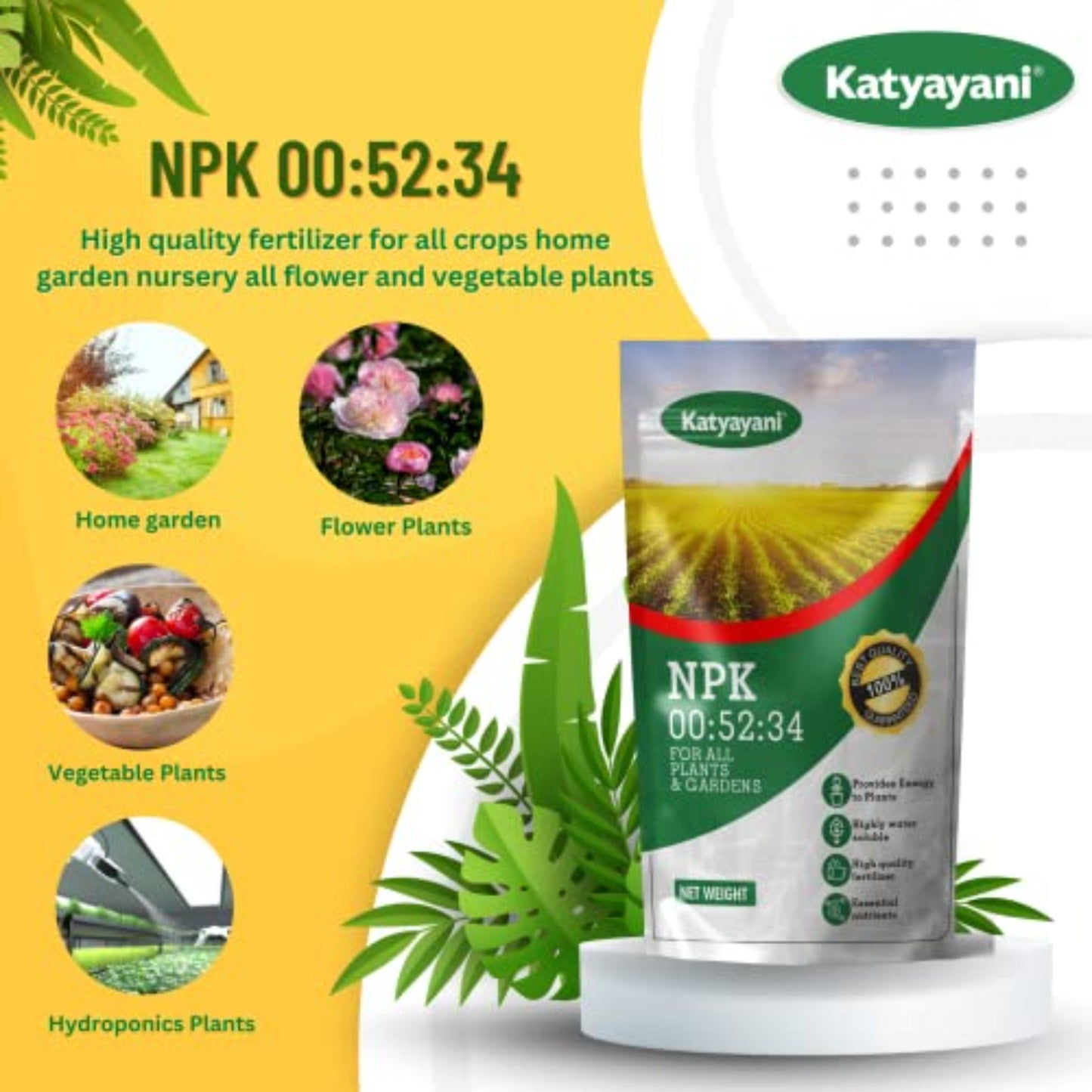 NPK 00 52 34: Fertilizer Powder