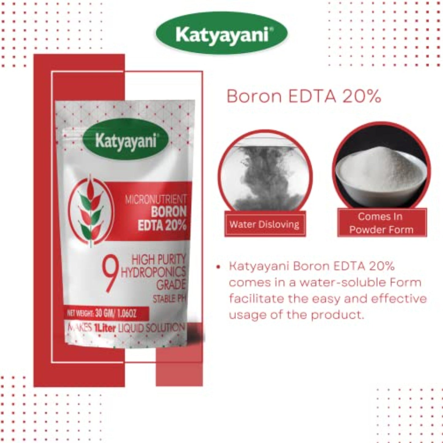 Micronutrient Boron EDTA 20% Hydroponic Fertilizer