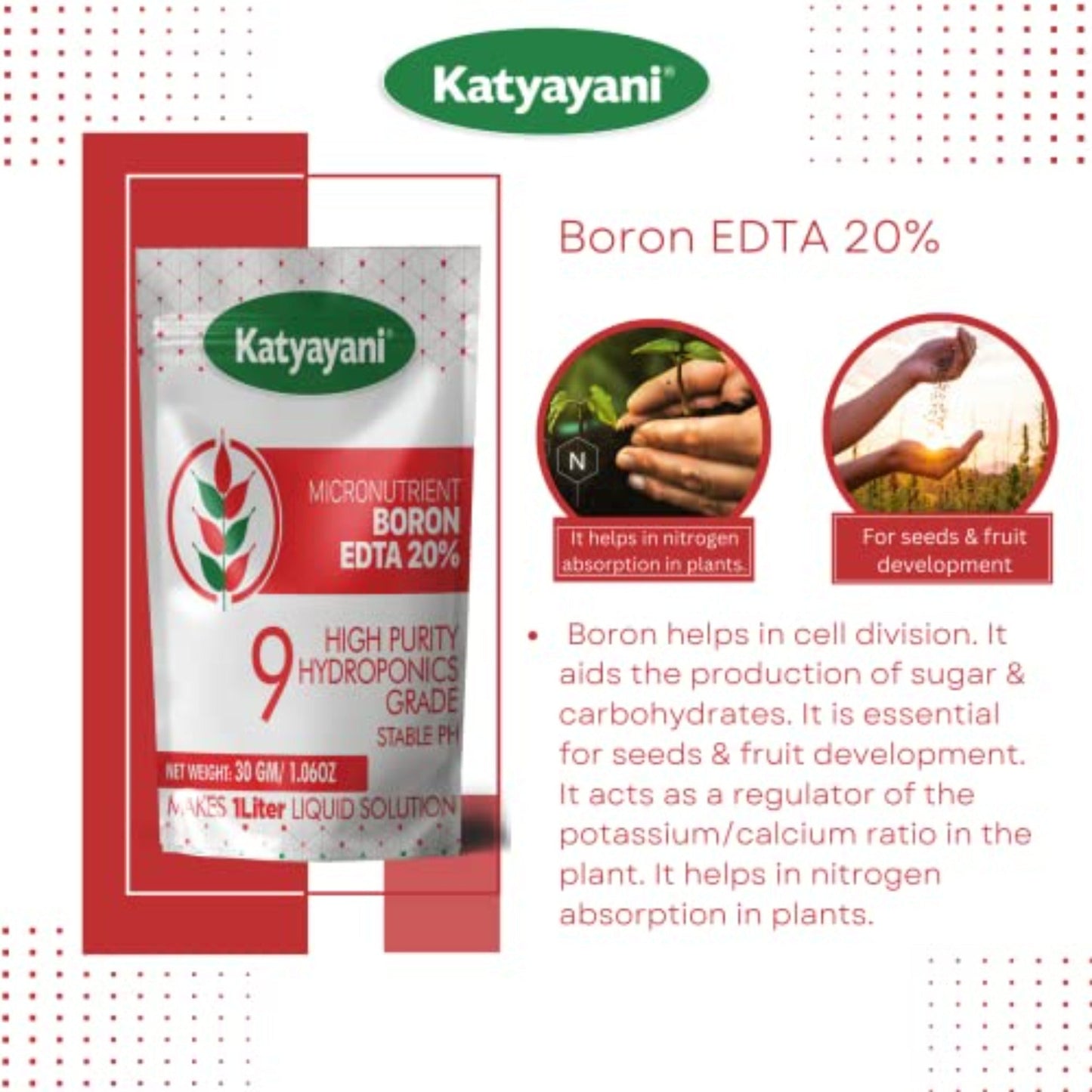 Micronutrient Boron EDTA 20% Hydroponic Fertilizer